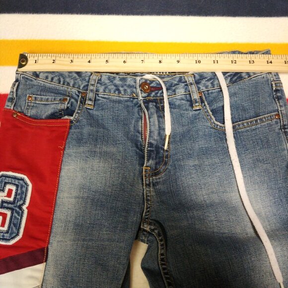 RARE‎ Y2K Bratz Style Pepe Jeans 28x33 Patchwork - Picture 8 of 11